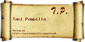 Tani Pompilla névjegykártya